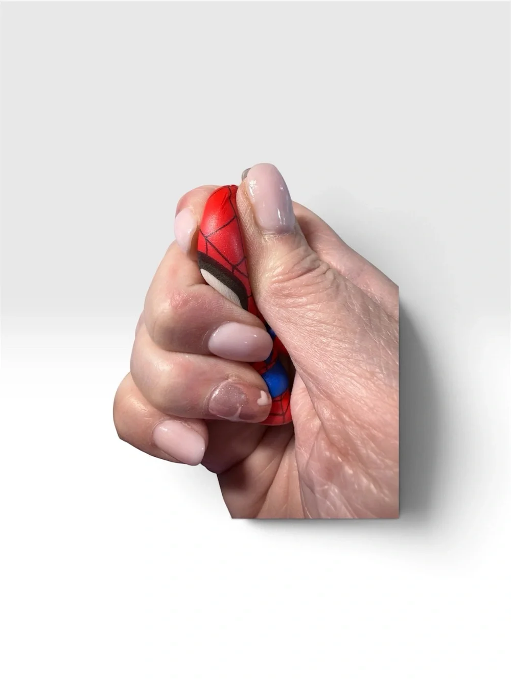 Kids Red & Blue Spider Hero Keychain Toy - Slow rise squishy